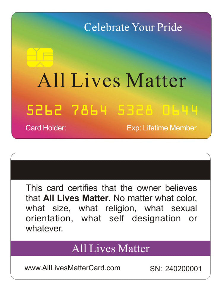 Official All Lives Matter Card™ (4 PACK) Free Shipping..