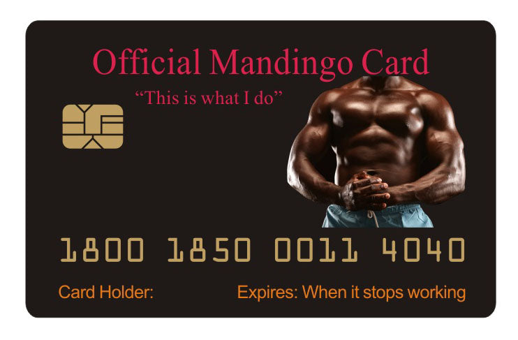 Official Mandingo Card™ (4 PACK) Free Shipping..