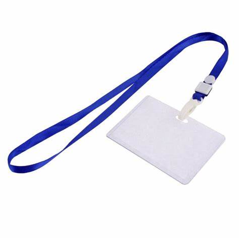 Plastic Card Protector and Neck Lanyard (4 Pack)